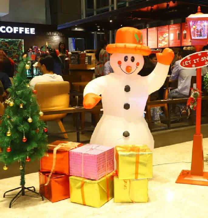 Christmas Festival décor by 4AM Worldwide, Branding & Advertising agency